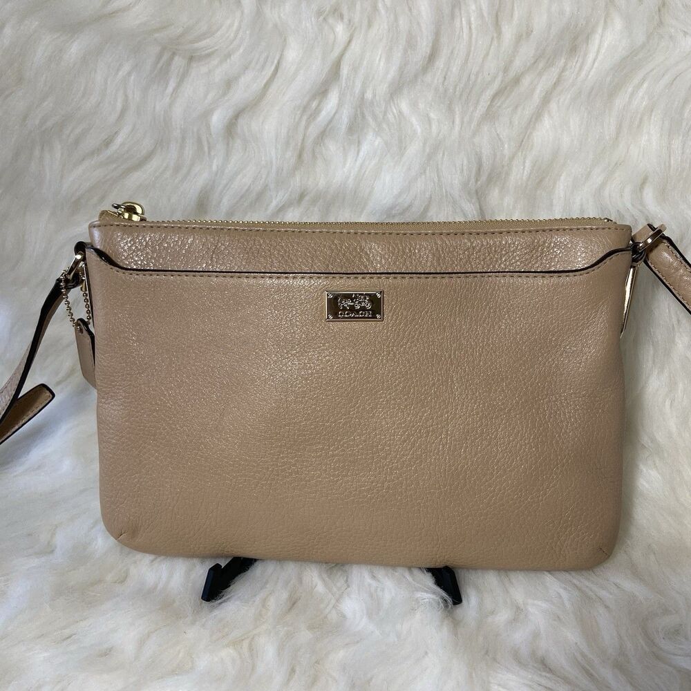 Coach Madison Leather Swingpack In Rose Petal